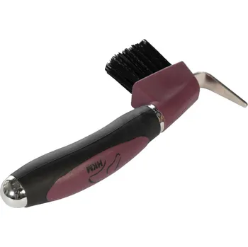 Čištění pro koně HKM Háček na kopyta Soft HKM, bordeaux/black