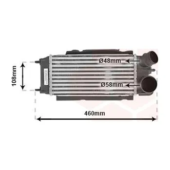 Turbodmychadlo chladič turba VAN WEZEL 18004476