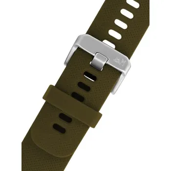 Řemínek na hodinky Silikonový řemínek Morellato Byte 5654187.173 M, zelený, Quick Release - 18 mm