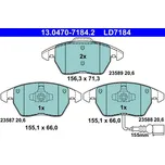 Sada brzdových destiček, kotoučová brzda ATE 13.0470-7184.2