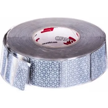 Reflexní Páska Bílá, V Segmentech, Šířka 5cm, Cena Za 1 Běžný Metr MZR 49512