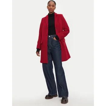 Dámský kabát United Colors Of Benetton Vlněný kabát 2U62DN062 Červená Regular Fit 38