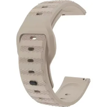 Příslušenství k chytrým hodinkám eses Silikonový řemínek s provlékáním - Vzorovaný béžový, 16 mm