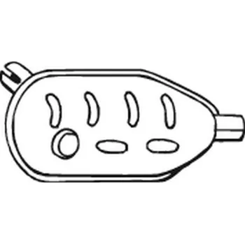 Tlumič výfuku Predni tlumic vyfuku BOSAL 200-627