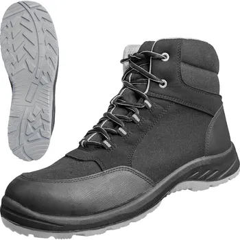 Pracovní obuv NITRAS SOLID STEP MID – S3S CI FO bezpečnostní boty, černá/šedá Velikost: 40