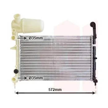 Motor automobilu Chladič, chlazení motoru VAN WEZEL 17002101