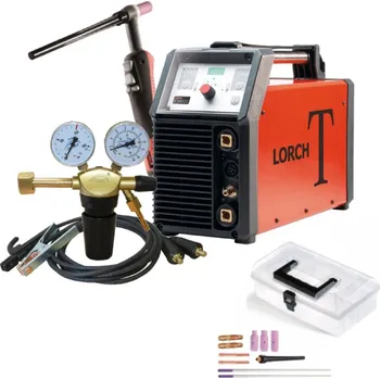 Svářečka Svařovací set TIG svářečka LORCH T180 DC Basic Plus + hořák, kabely, RV a startovací sada