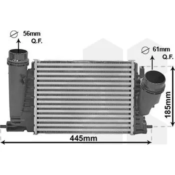 Turbodmychadlo chladič turba VAN WEZEL 43014701