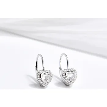 Náušnice Jan Kos jewellery Stříbrné náušnice srdce MHT-2999/SW00