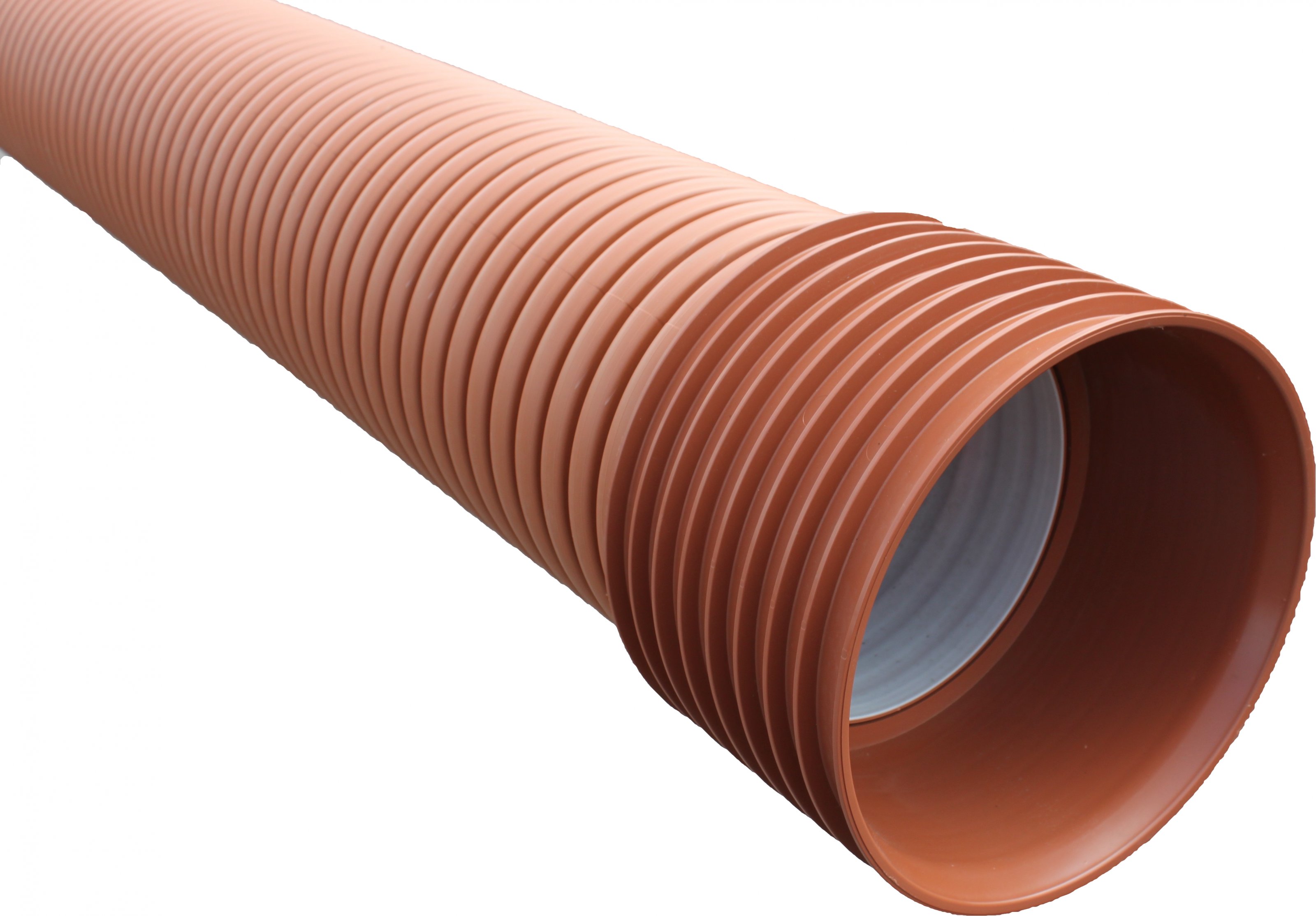 MIDAS Korugovaná trouba Plasticor PP SN8 DN/ID 250 x 6000 mm (OD281/ID250) vč hrdla a těsnění