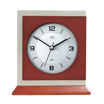 Hodiny JVD Dřevěné netikající tiché stolní retro hodiny JVD HS24013/23 ( )