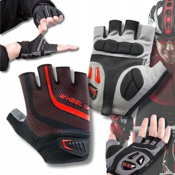 Cyklistické rukavice Cyklistické rukavice Wheel-Up M černé