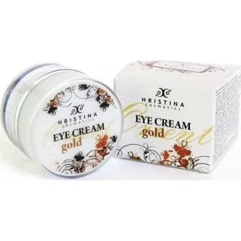 Péče o oční okolí Hristina Přírodní oční krém anti-aging se zlatými částicemi, 25 ml