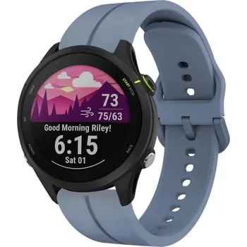 Ostatní příslušenství k chytrým hodinkám VSECHNONAMOBIL 87039 SILICONE Vyměnitelný řemínek pro Garmin Forerunner 255 Music modrý