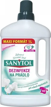 Prací gel Sanytol Dezinfekce na bílé i barevné prádlo aloe vera/květy bavlny 1 l