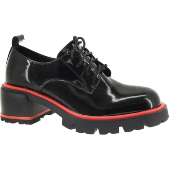 Dámské polobotky YO BY SHOEMAKER Dámské černé kožené polobotky AZL2419-BLACK-245 Velikost 38