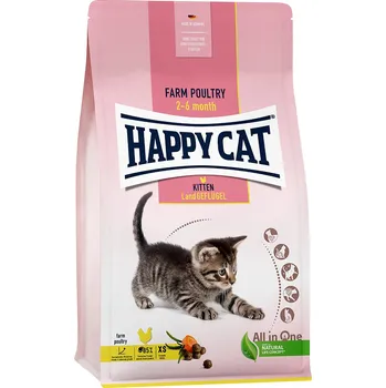 Krmivo pro kočku 2x4kg Happy Cat Young Kitten drůbeží