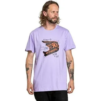 Meatfly pánské tričko Fullface Dusty Purple | Fialová | Velikost XL | 100% bavlna