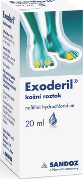 Lék na kožní problémy, vlasy a nehty Sandoz Exoderil kožní roztok