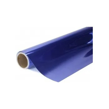 Polep vozidla Chromovaná zrcadlová 3vrstvá modrá auto wrap fólie 152x400cm - interiér/exteriér