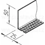 Ventilační profil spodní vinyTec V5002 - bílá 0011 /2,5 m