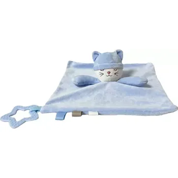 plyšák Tulilo Přítulníček mazlík Spící Kočička modrý