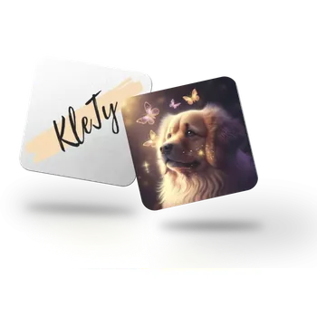 Dekorativní magnet Magnetka - Zlatý retrívr