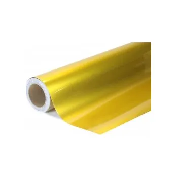 Polep vozidla Lesklá kovová zlatá auto wrap fólie 152x1500cm - interiér/exteriér