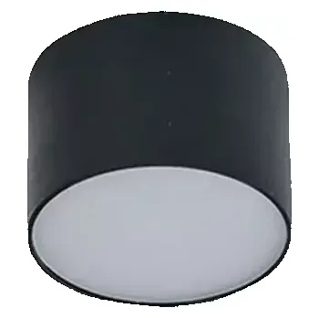 LED stropní svítidlo Monza R 8 3000K černé