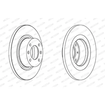 Brzdový kotouč Brzdový kotouč FERODO DDF1157C
