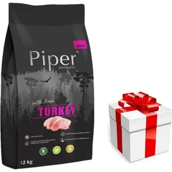 Krmivo pro psa DOLINA NOTECI Piper Animals Junior s krůtou 12kg + překvapení pro vašeho psa GRATIS