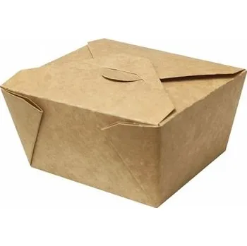 Jednorázové nádobí Papírový kraft box 750ml - 12x11x6cm (450ks)