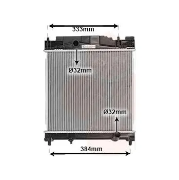 Chladič motoru Chladič, chlazení motoru VAN WEZEL 53002502