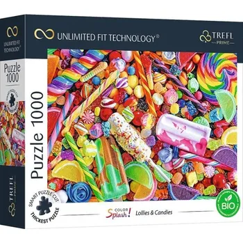 Puzzle Trefl Prime puzzle 1000 UFT - Barevné šplechy: Nanuky a bonbóny