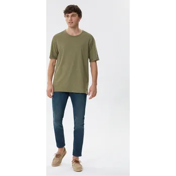 Pánské tričko Pánské tričko s kulatým výstřihem Lee Cooper Thomas Lee Cooper kaki 2585436