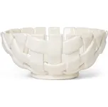 Ferm Living Keramická mísa Plait Bowl Ø24, off-white