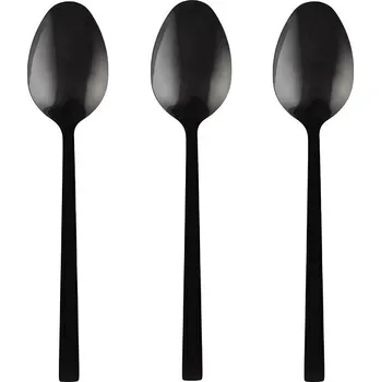 Příbor DuraHome Lžíce polévková PIANO, 3ks, matná, černá