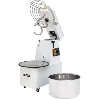 Spirálový mixér s odnímatelnou dvourychlostní mísou, 22 l, Prismafood, 56 kg/h, 22L, 400V/1100W, 390x670x(H)735mm