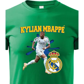 Chlapecké tričko Dětské tričko Mbappé - Real Madrid, Barva Zelená, Velikost 158 cm/12 roků, Canvas Dětské tričko Bezvatriko.cz 2757
