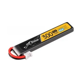 RC vybavení Gens Ace LiPo Tattu Serie - 1S 300mAh 3.8V 75C 1S1P 1.14Wh Lipo Battery Pack with JST plug for micro drones
