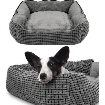 Pelíšek pro psa Pelíšek pro psy a kočky MANCHE vel. L 76x61 cm šedý