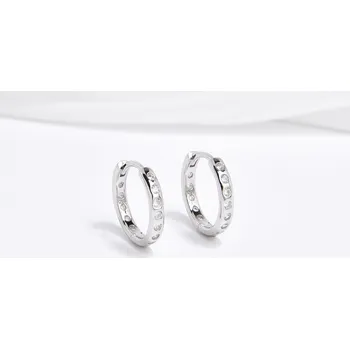 Náušnice Jan Kos jewellery Stříbrné náušnice se zirkony MHT-2963/SW00