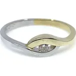 Diante Zlatý prsten s briliantem FT-BR0136