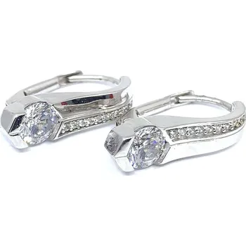 Náušnice Diante Zlaté náušnice s bílým kamenem 59632270