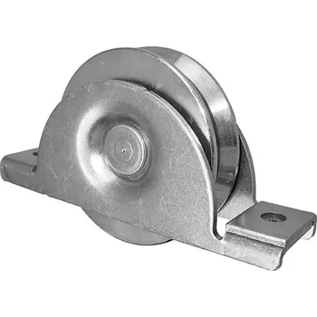 Pohon brány Pojezdové kolečko ø60 mm s podpěrou s V drážkou pro kolejnicové brány - H/38V/60
