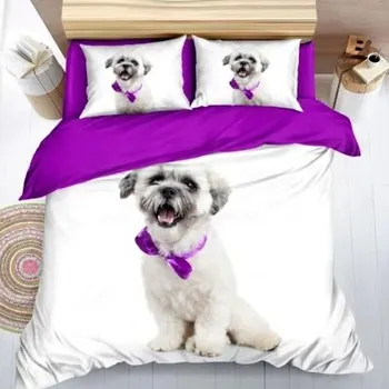 Povlečení Numberoplus Bavlněné povlečení na dvoulůžko + prostěradlo ZDARMA - Mops