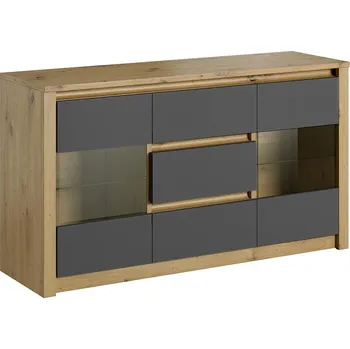 Komoda Malta - komoda K2D - dub artisan/šedá