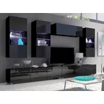 GAB Obývací stěna LORONA 11, Černá 300 cm