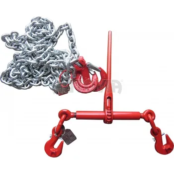 Upínací popruh Kotvící řetěz s ráčnou 13mm 100kN 6m pozink