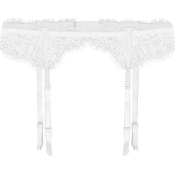 Dámské erotické prádlo JULIMEX Podvazkový pás Julimex FUCHSIA bílý - M